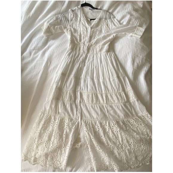 Walter Baker White Eyelet Midi Dress - Picture 7 of 7